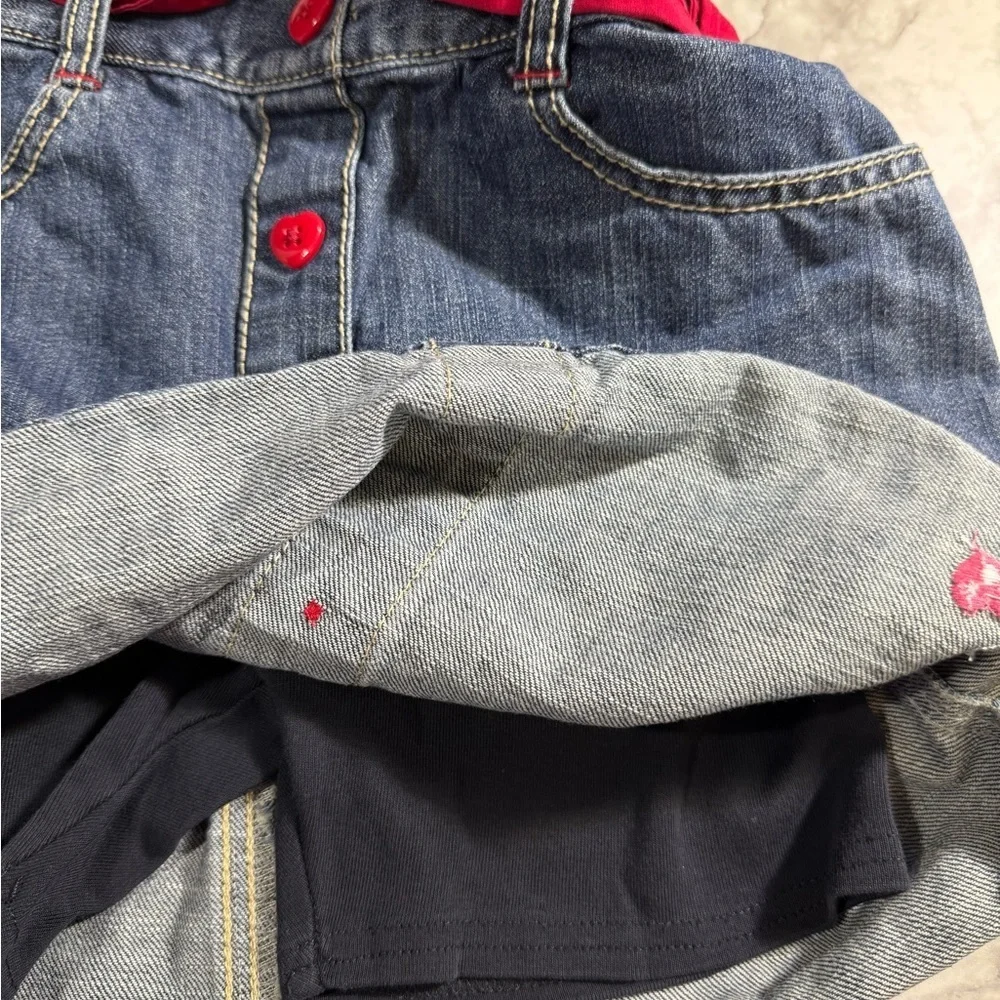 Gymboree denim skirt/skort size 12